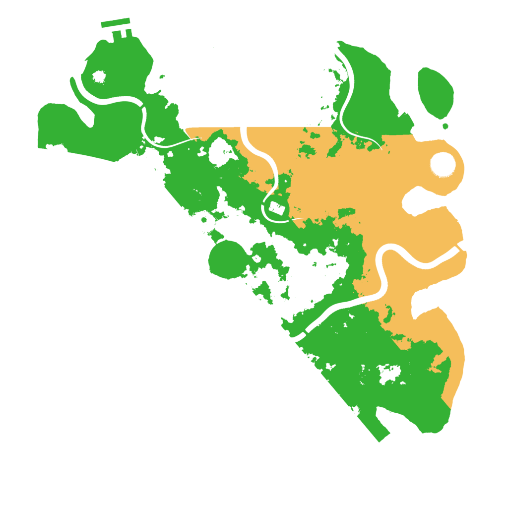 Biome Rust Map: Procedural Map, Size: 3550, Seed: 415952