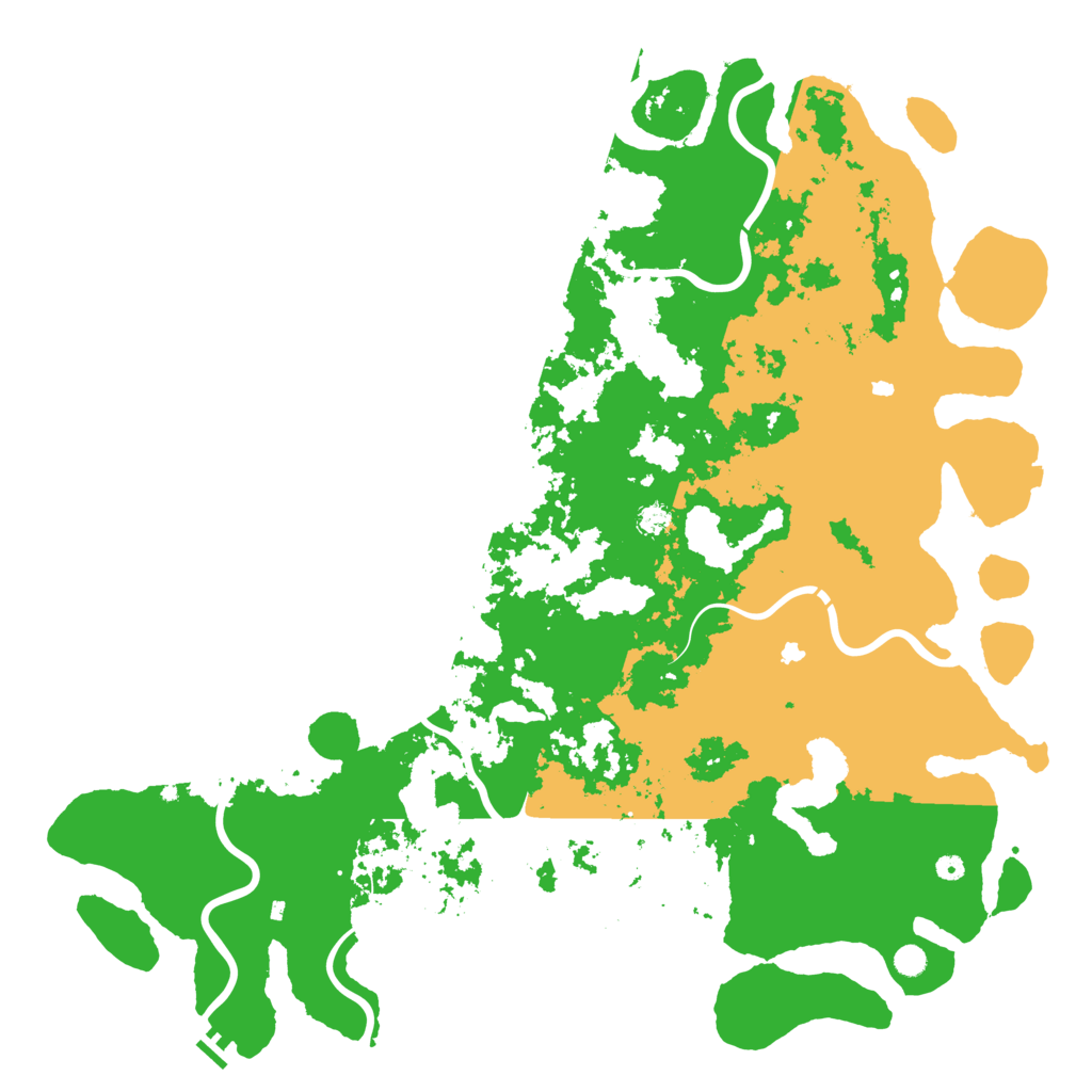 Biome Rust Map: Procedural Map, Size: 6000, Seed: 6551843