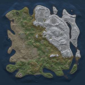 Thumbnail Rust Map: Procedural Map, Size: 4000, Seed: 1992, 16 Monuments