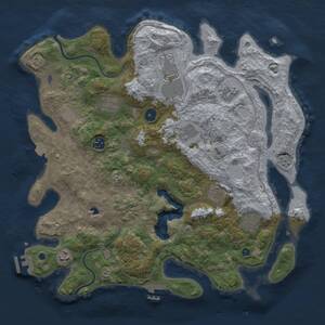 Thumbnail Rust Map: Procedural Map, Size: 4000, Seed: 1992, 15 Monuments