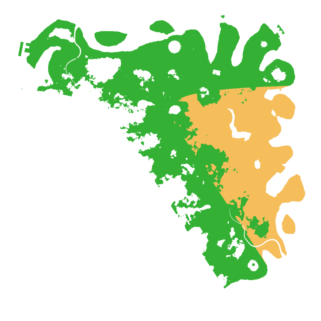 Biome Rust Map: Procedural Map, Size: 4500, Seed: 5598033
