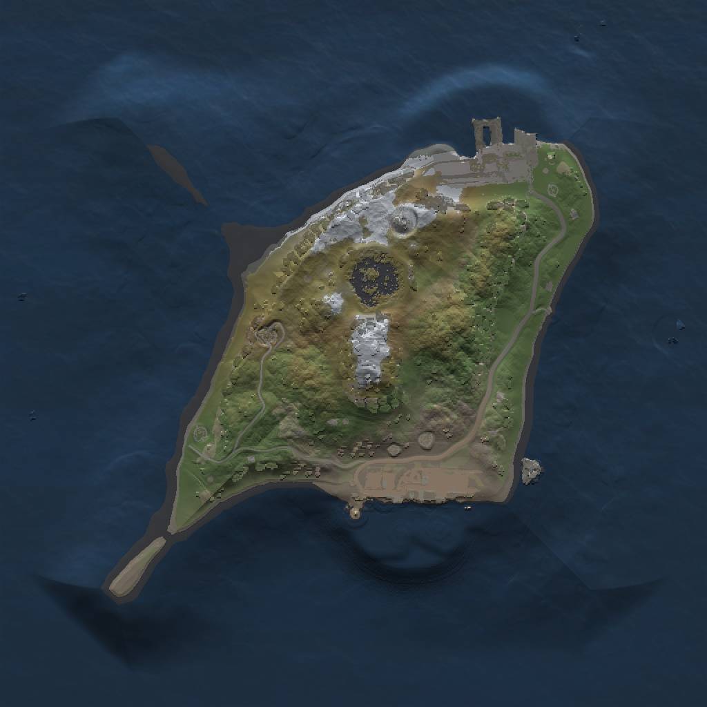 Rust Map: Procedural Map, Size: 1500, Seed: 1456288743, 5 Monuments