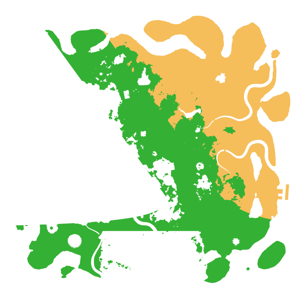 Biome Rust Map: Procedural Map, Size: 4000, Seed: 1211991592