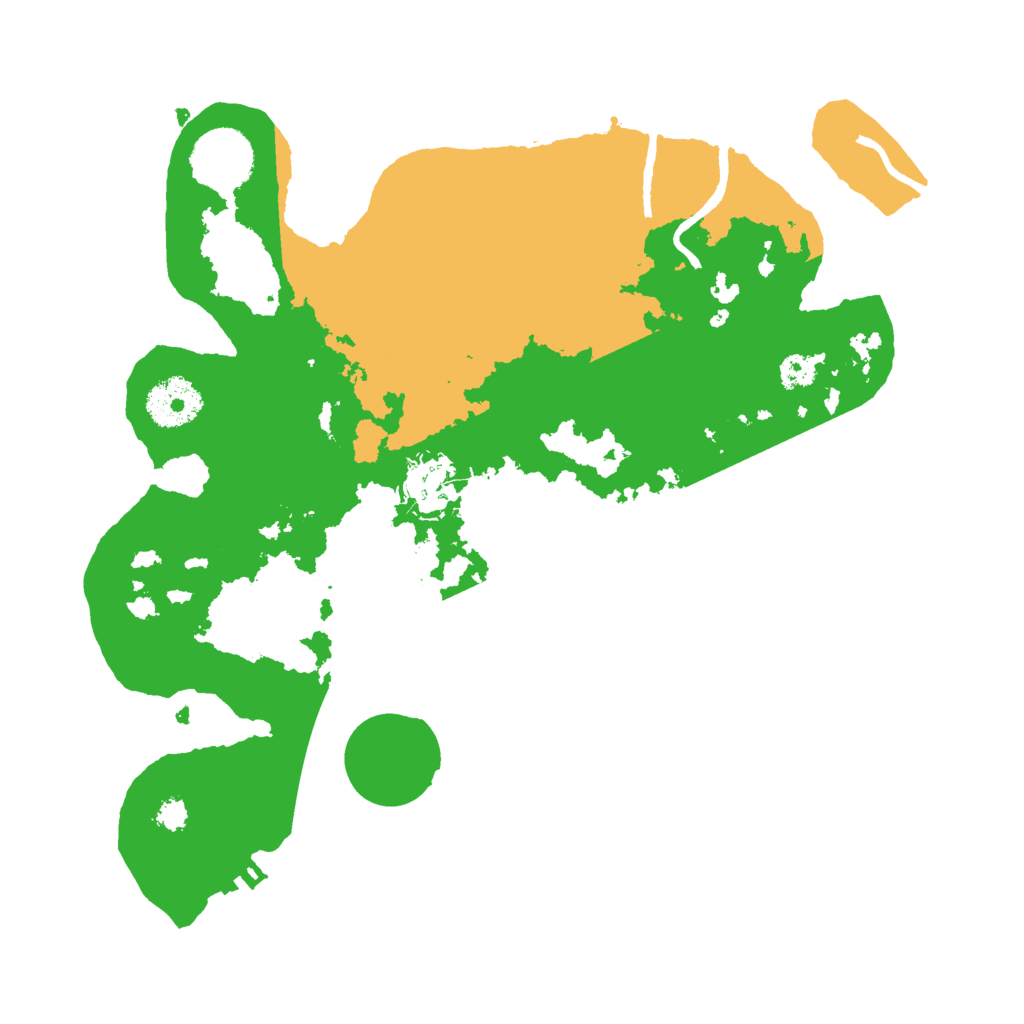 Biome Rust Map: Procedural Map, Size: 3000, Seed: 105314728