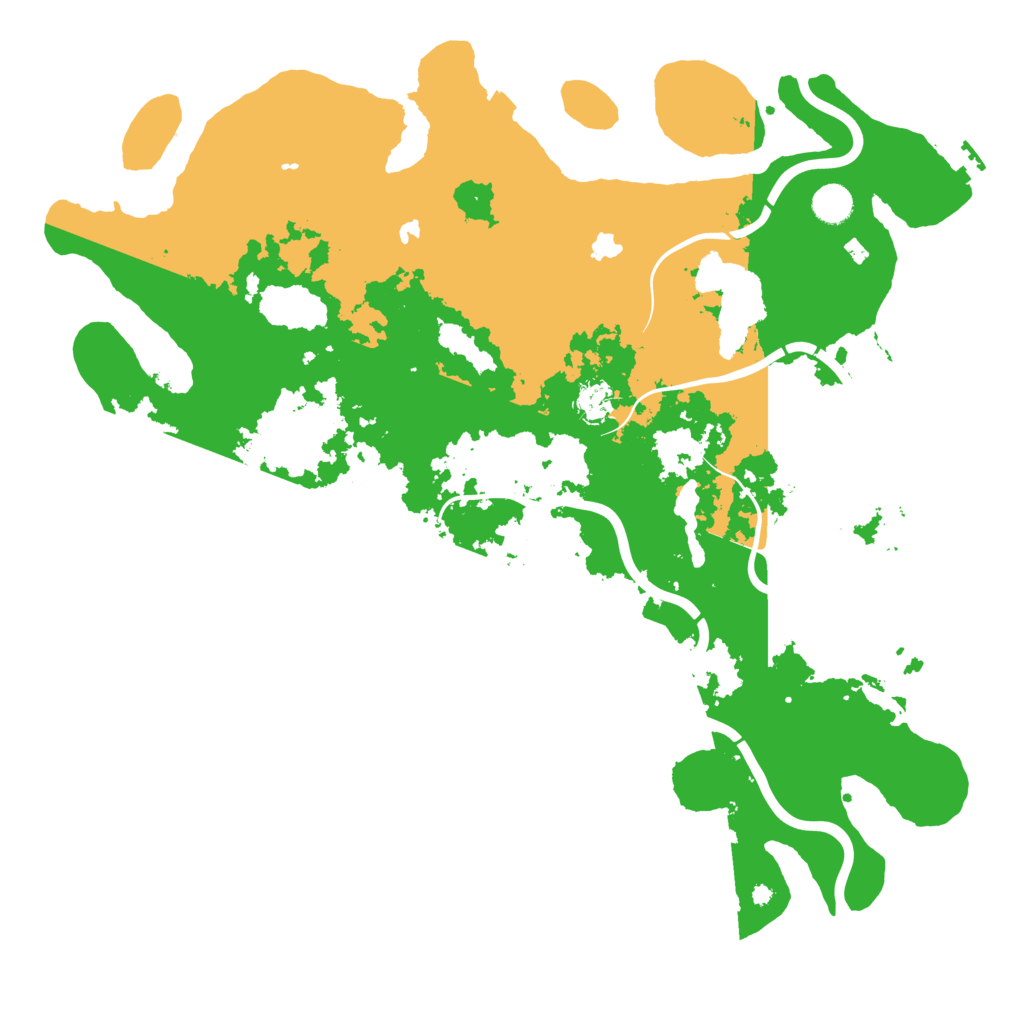Biome Rust Map: Procedural Map, Size: 4500, Seed: 3214095
