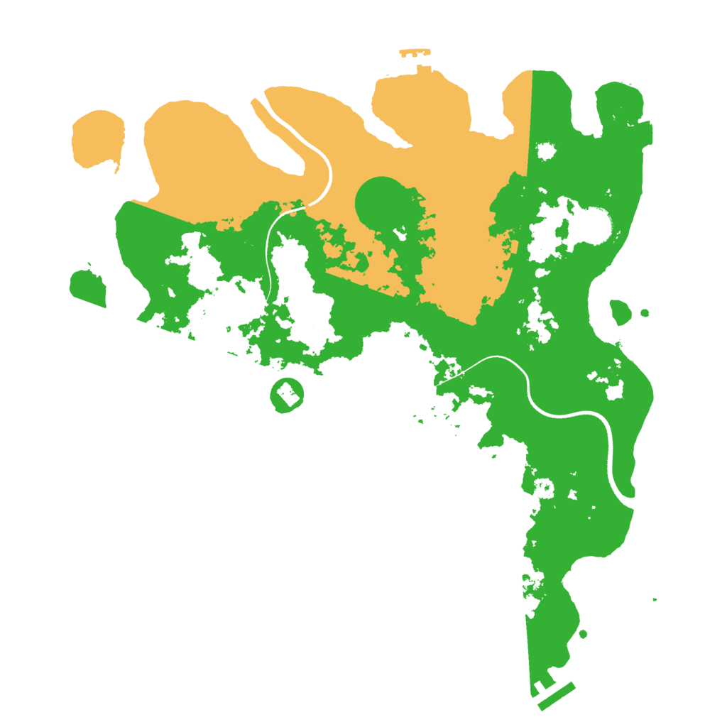 Biome Rust Map: Procedural Map, Size: 3550, Seed: 74296