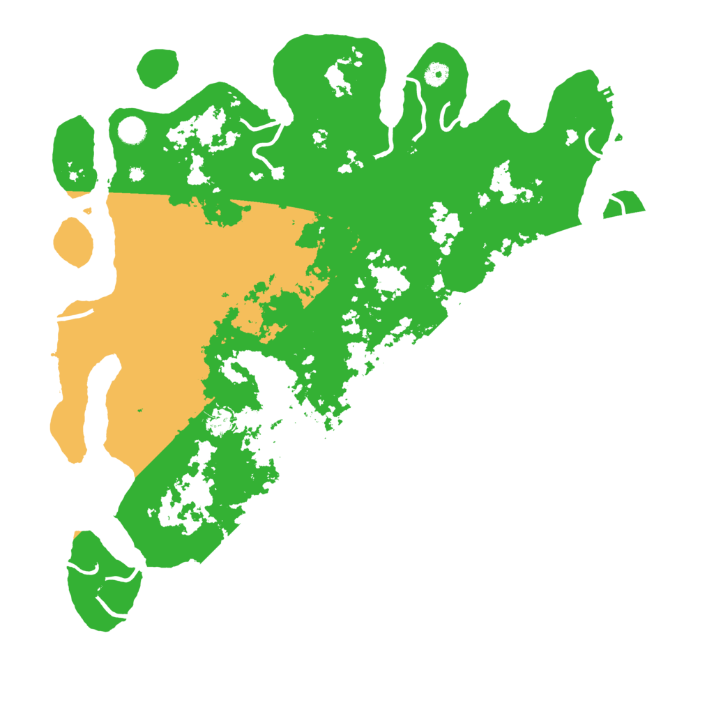 Biome Rust Map: Procedural Map, Size: 4500, Seed: 1314175