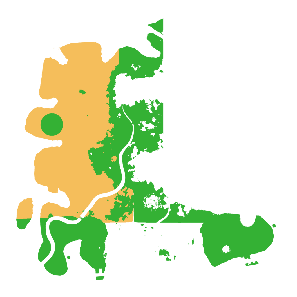 Biome Rust Map: Procedural Map, Size: 3500, Seed: 398979