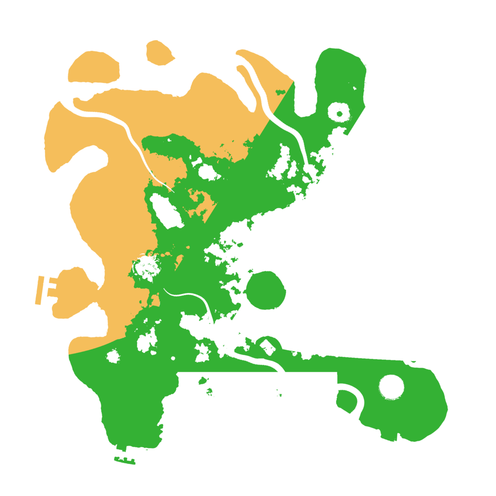 Biome Rust Map: Procedural Map, Size: 3500, Seed: 65873