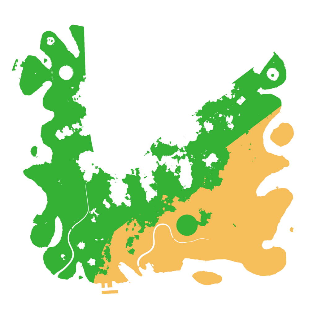 Biome Rust Map: Procedural Map, Size: 3950, Seed: 1308856588