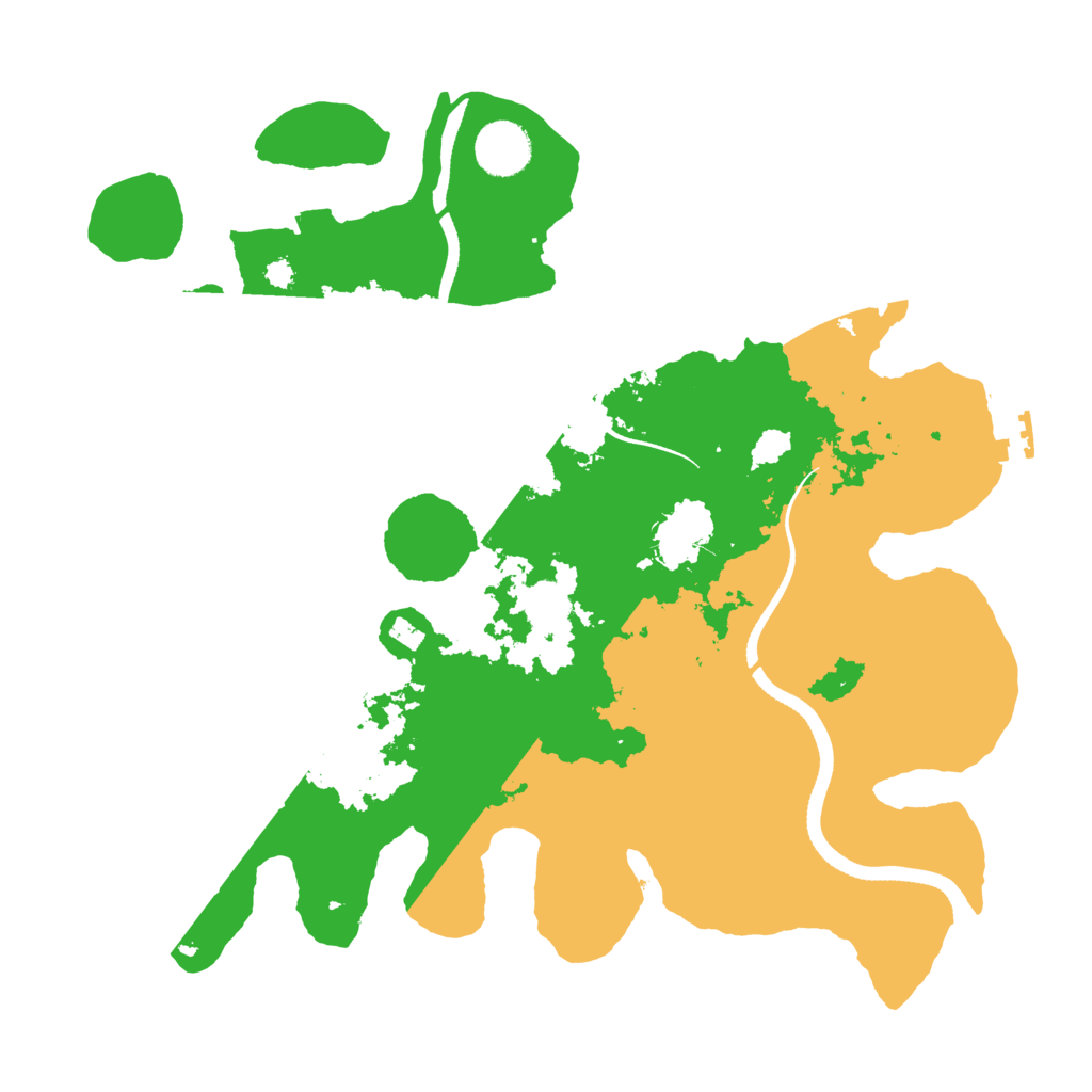 Biome Rust Map: Procedural Map, Size: 3500, Seed: 408660