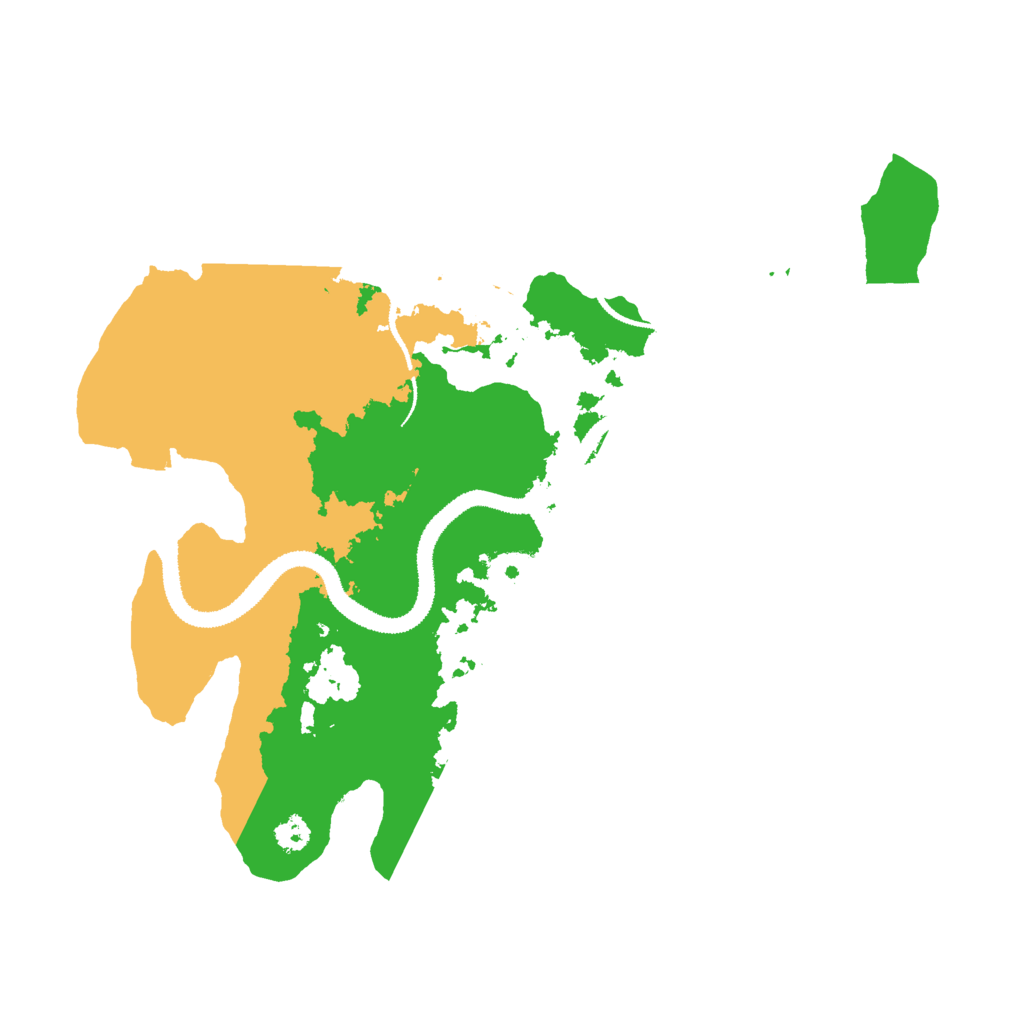 Biome Rust Map: Procedural Map, Size: 3000, Seed: 966