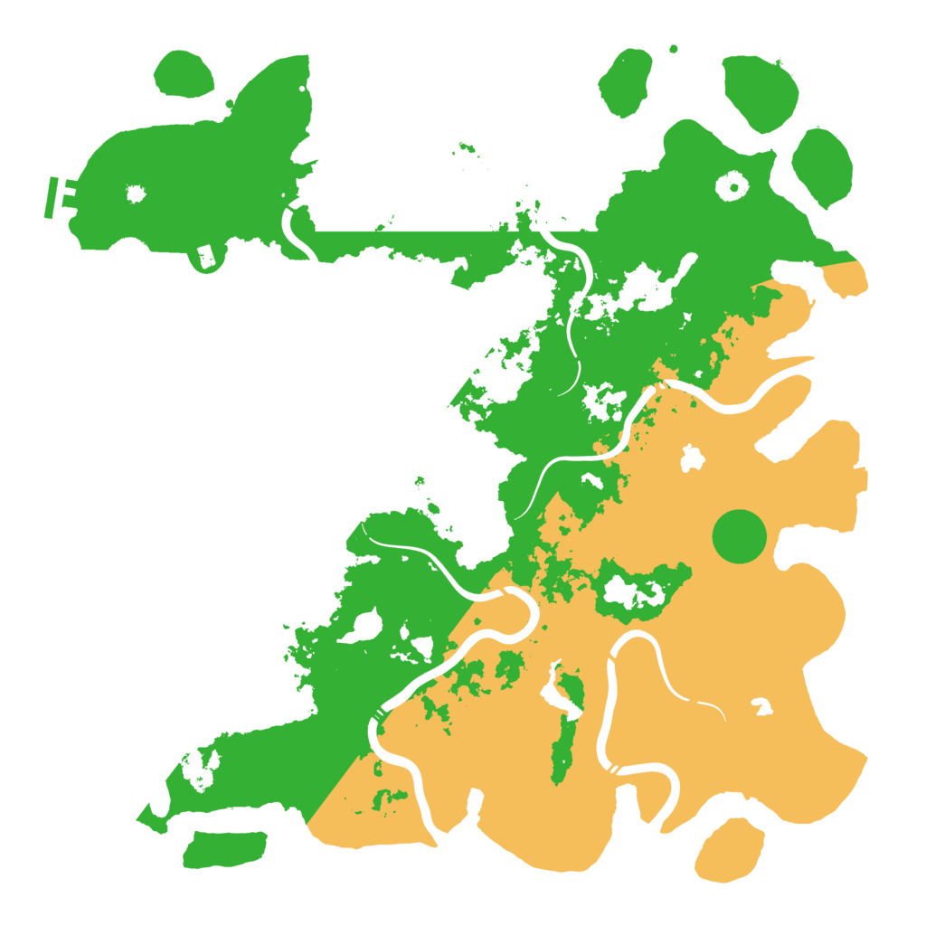 Biome Rust Map: Procedural Map, Size: 4500, Seed: 603957