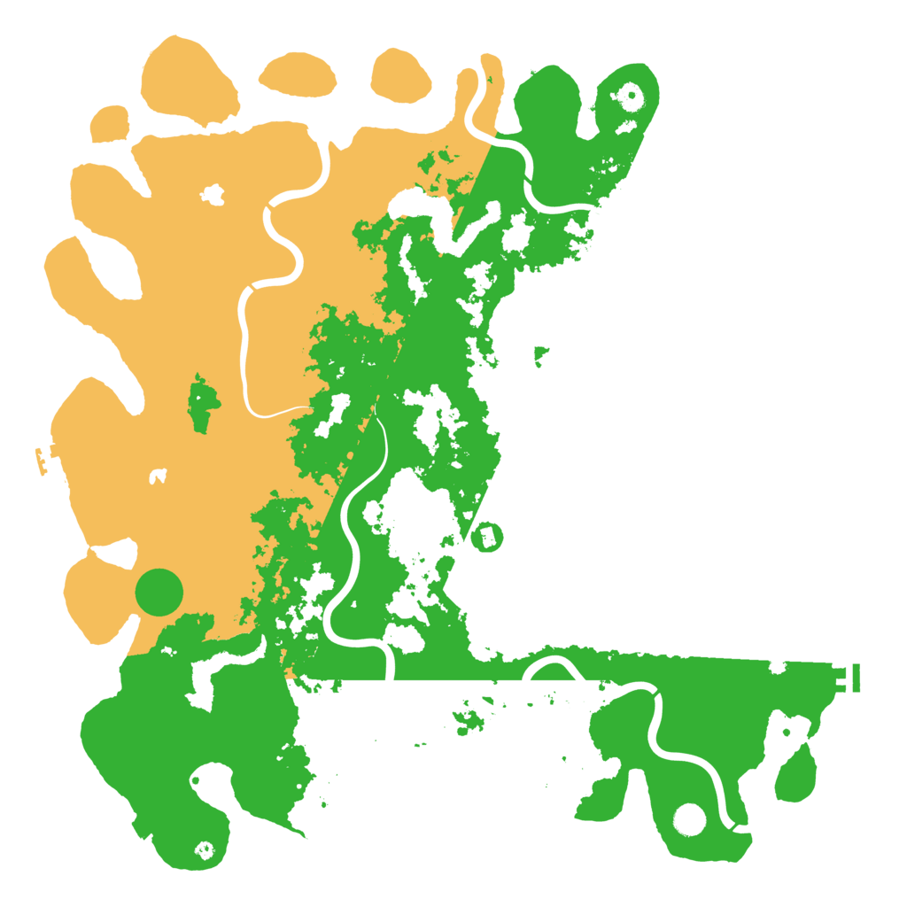 Biome Rust Map: Procedural Map, Size: 5000, Seed: 1024