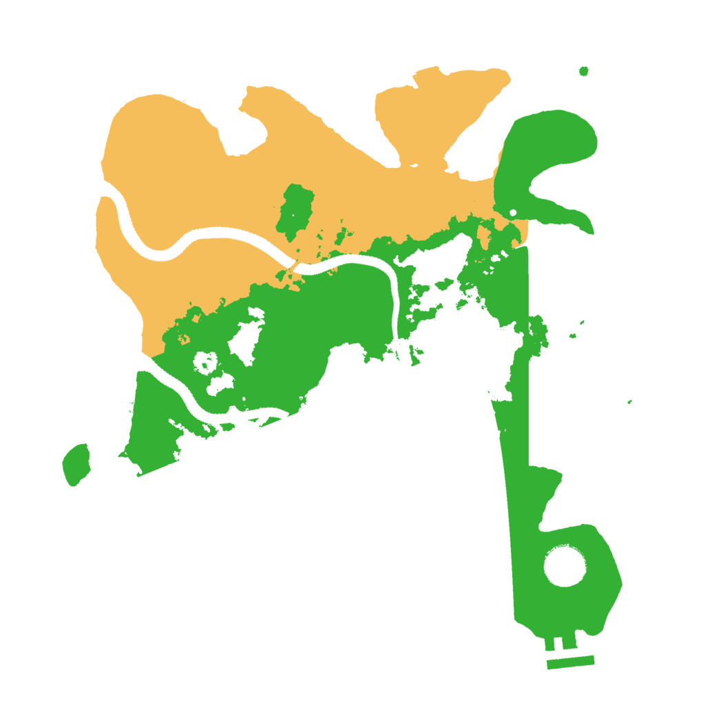 Biome Rust Map: Procedural Map, Size: 3000, Seed: 520716