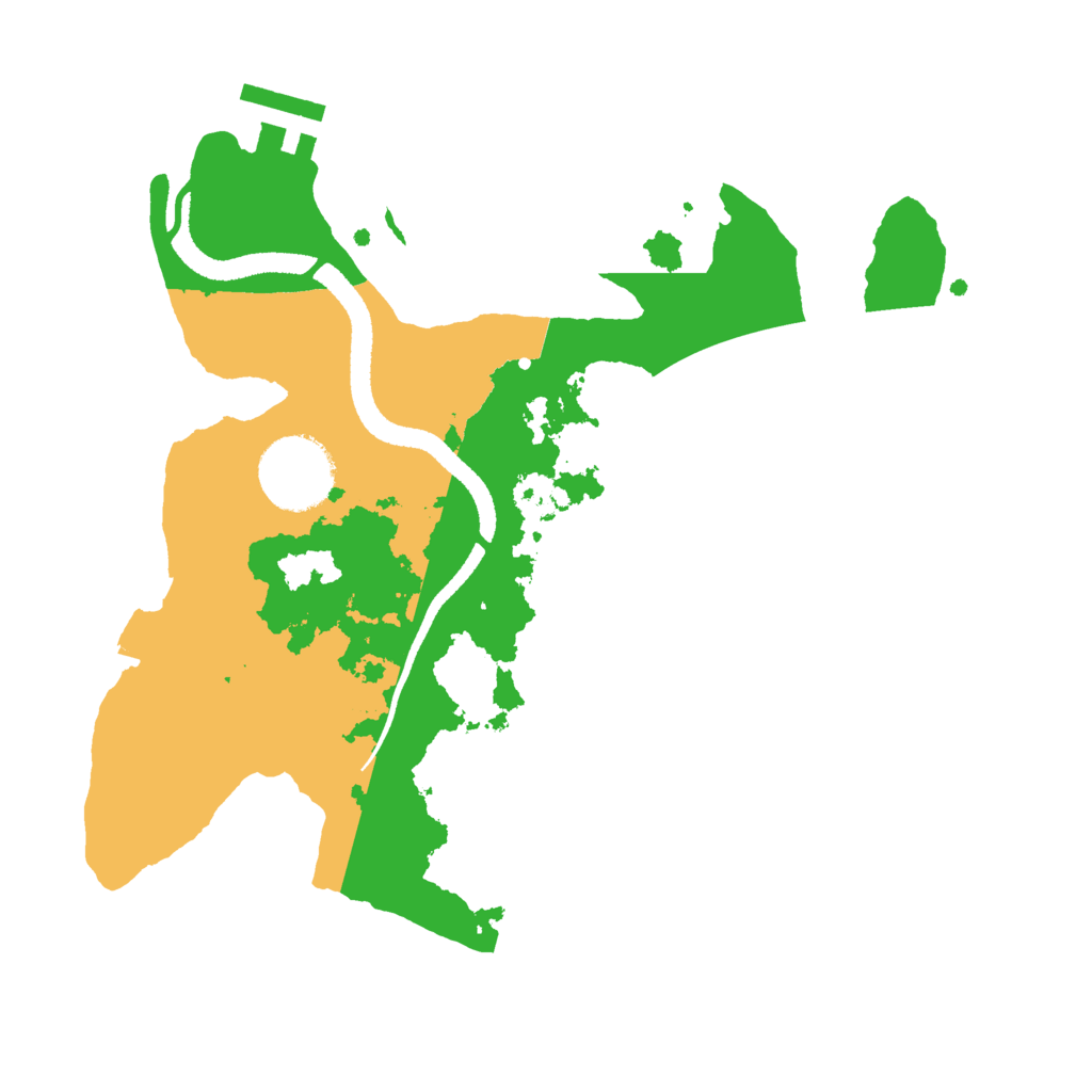 Biome Rust Map: Procedural Map, Size: 2600, Seed: 81597