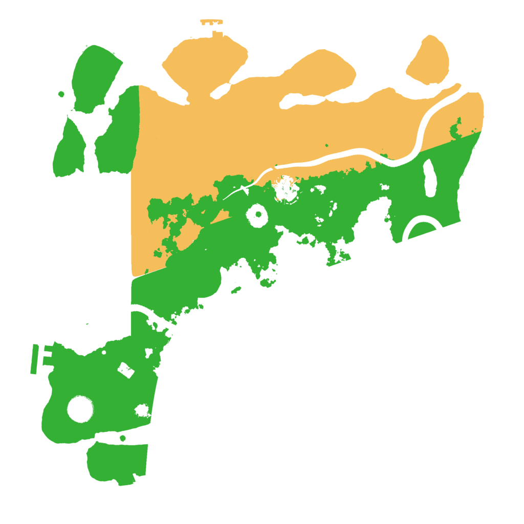 Biome Rust Map: Procedural Map, Size: 3550, Seed: 42588
