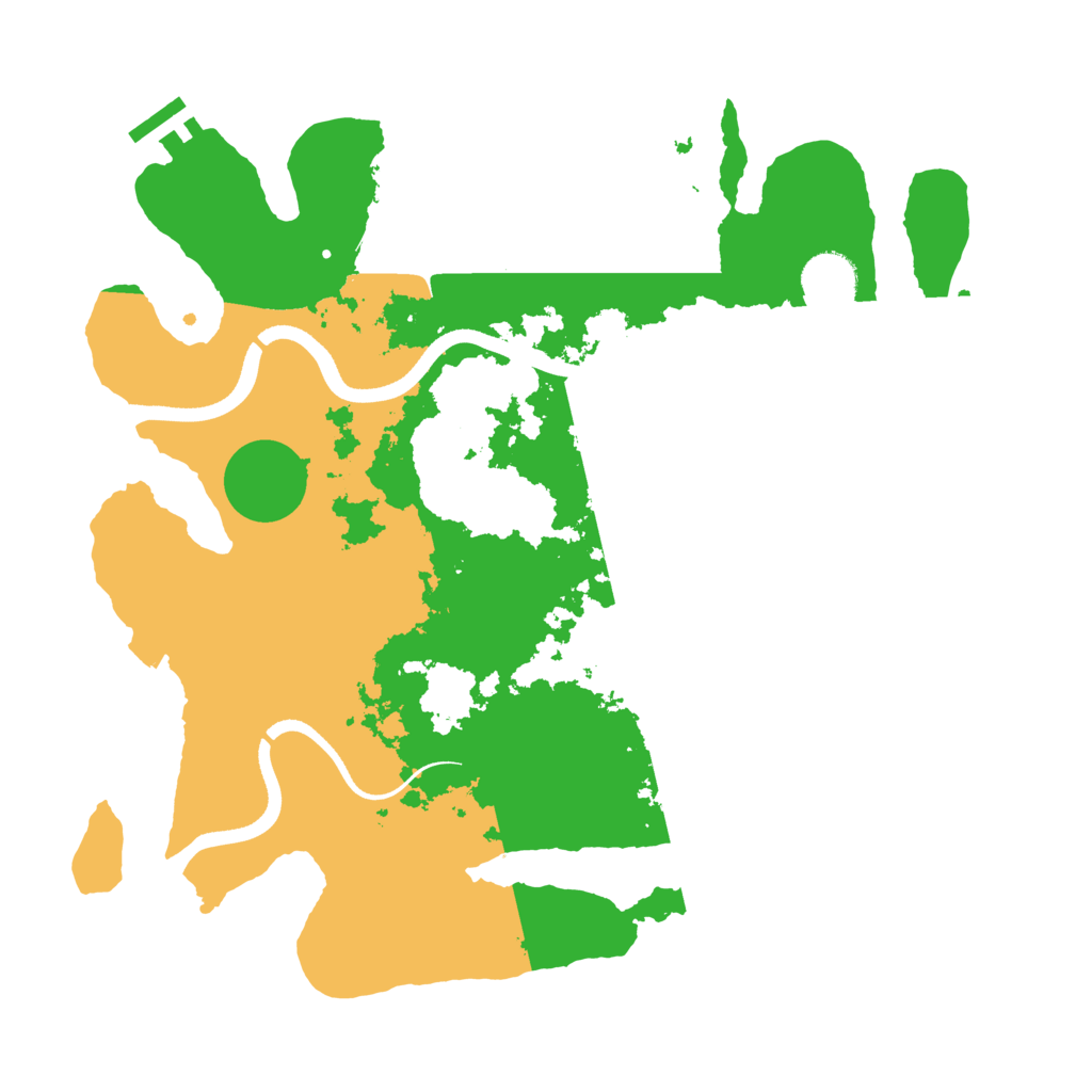 Biome Rust Map: Procedural Map, Size: 3500, Seed: 4039415