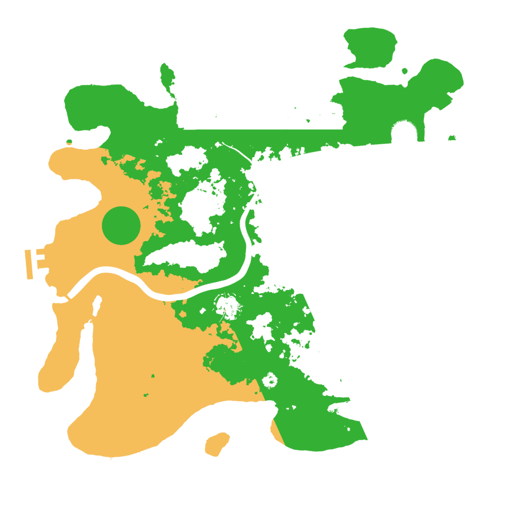 Biome Rust Map: Procedural Map, Size: 3550, Seed: 151077