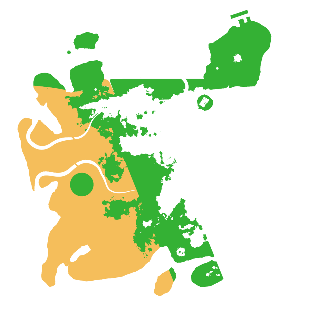 Biome Rust Map: Procedural Map, Size: 3550, Seed: 173692