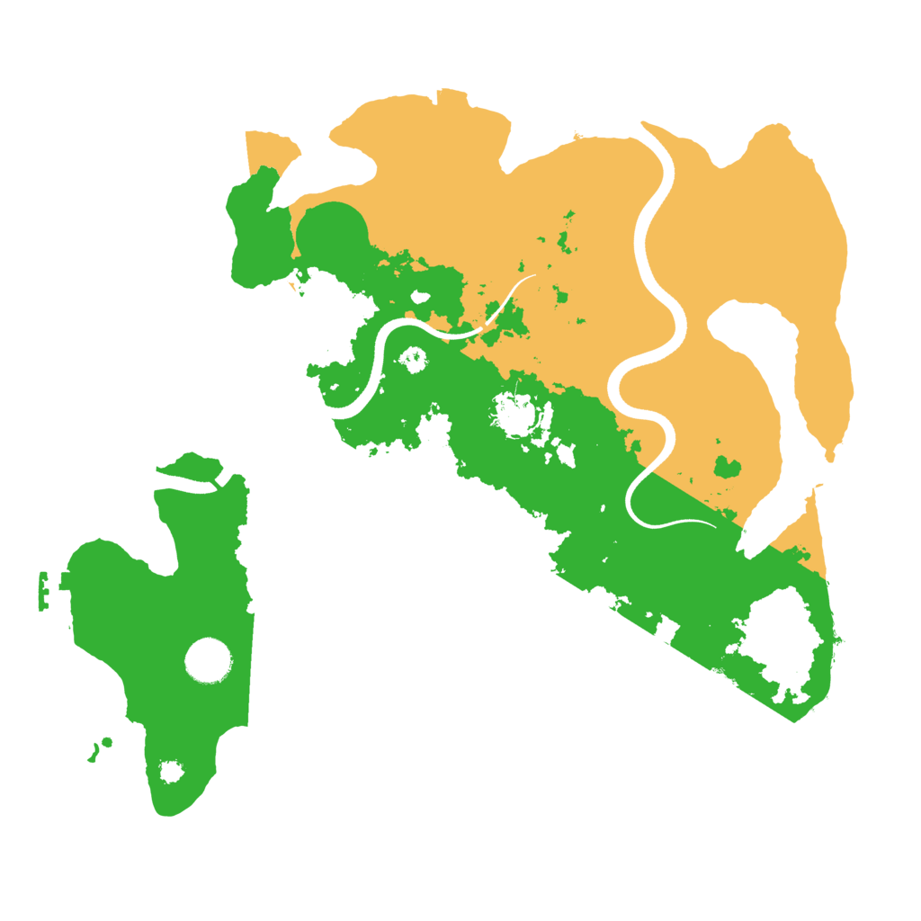Biome Rust Map: Procedural Map, Size: 3550, Seed: 597366
