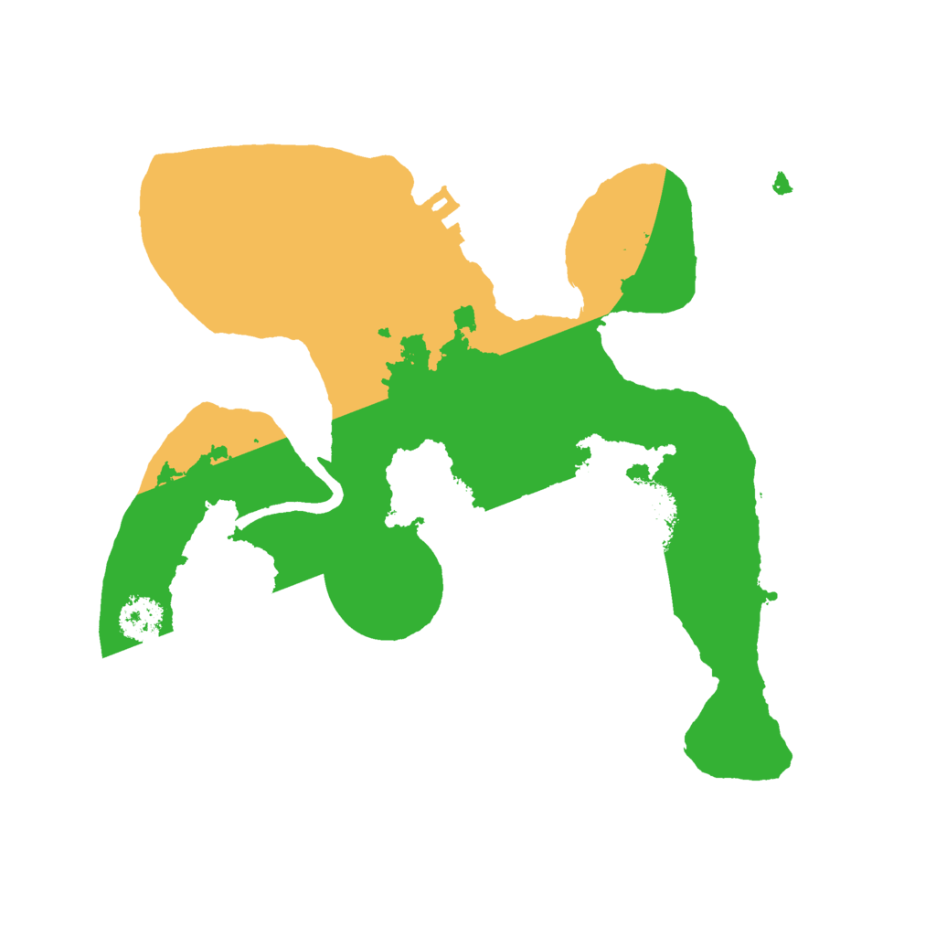 Biome Rust Map: Procedural Map, Size: 2200, Seed: 1517598093