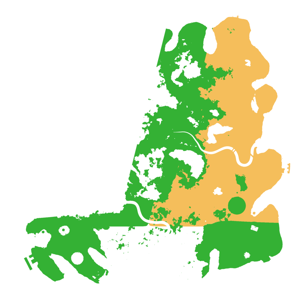 Biome Rust Map: Procedural Map, Size: 4500, Seed: 4117349