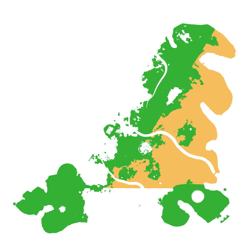 Biome Rust Map: Procedural Map, Size: 3550, Seed: 612014