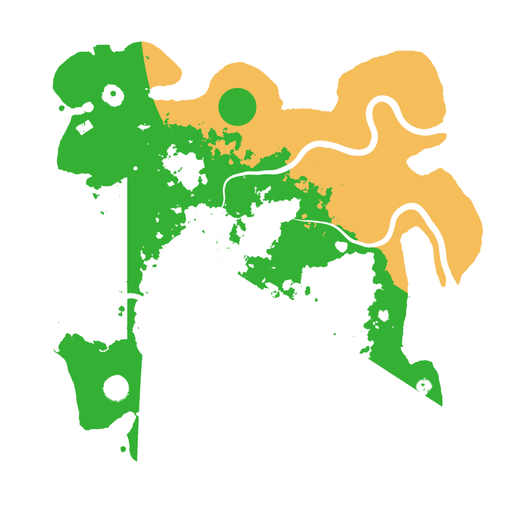 Biome Rust Map: Procedural Map, Size: 3550, Seed: 916016