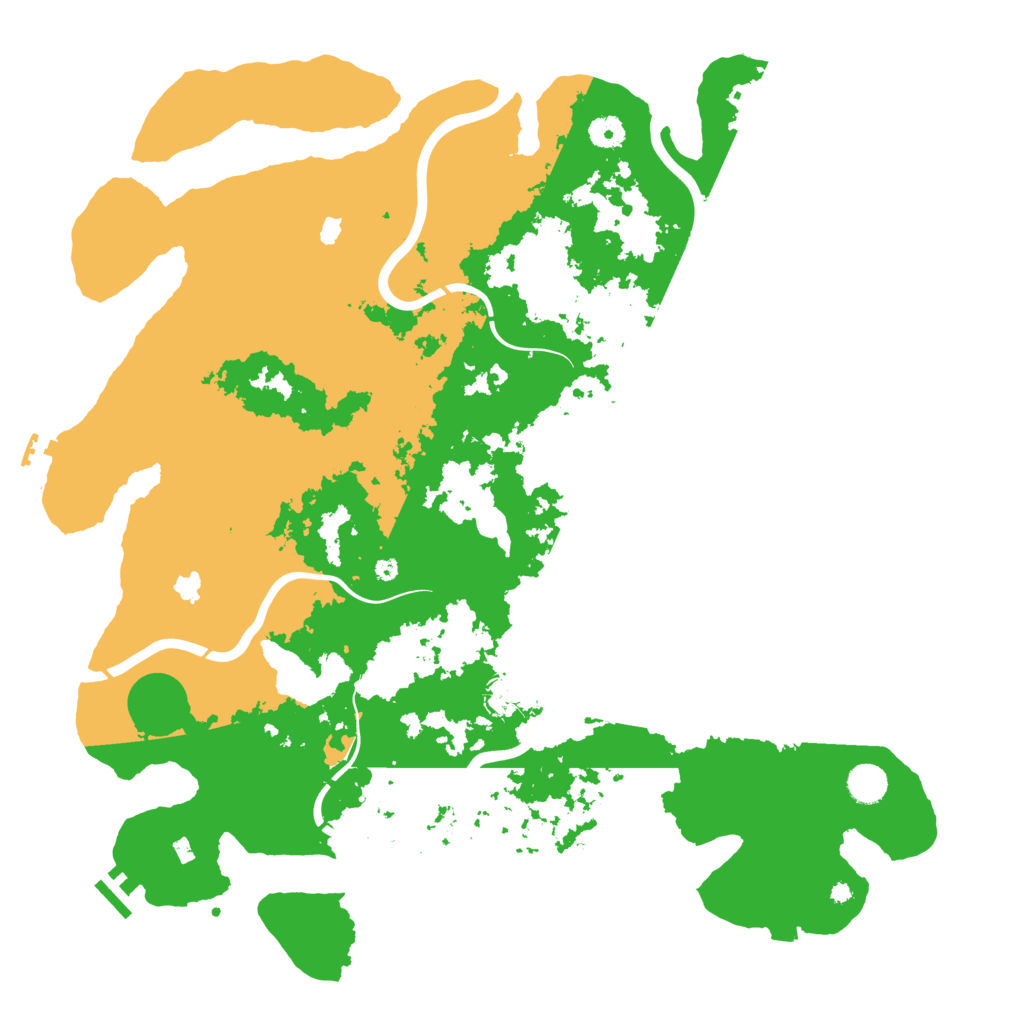 Biome Rust Map: Procedural Map, Size: 4500, Seed: 734548