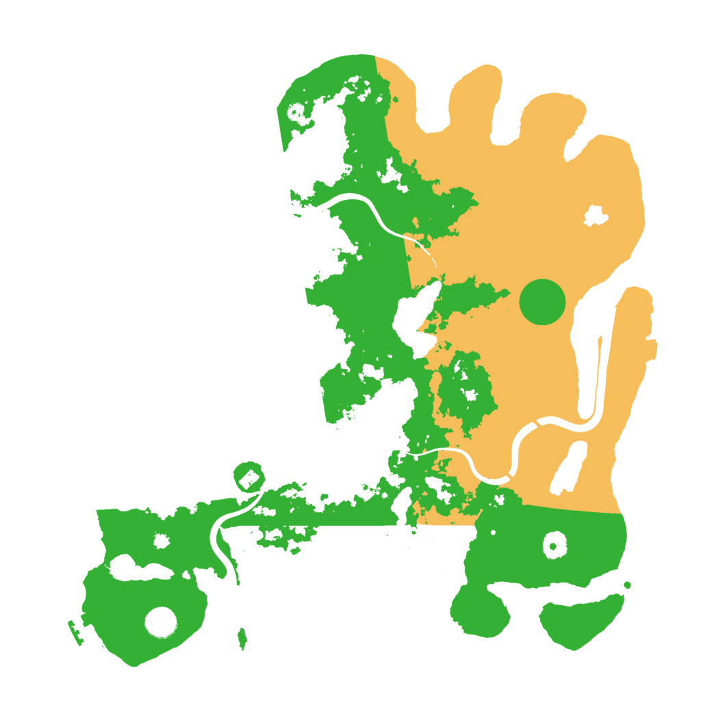 Biome Rust Map: Procedural Map, Size: 4000, Seed: 333459