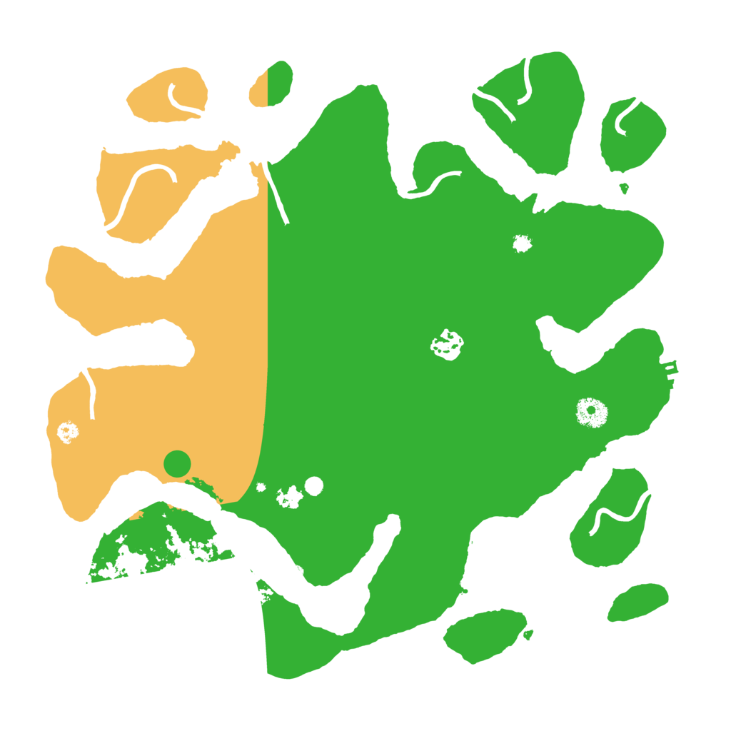 Biome Rust Map: Procedural Map, Size: 3550, Seed: 813136