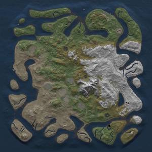 Thumbnail Rust Map: Procedural Map, Size: 5000, Seed: 450, 19 Monuments