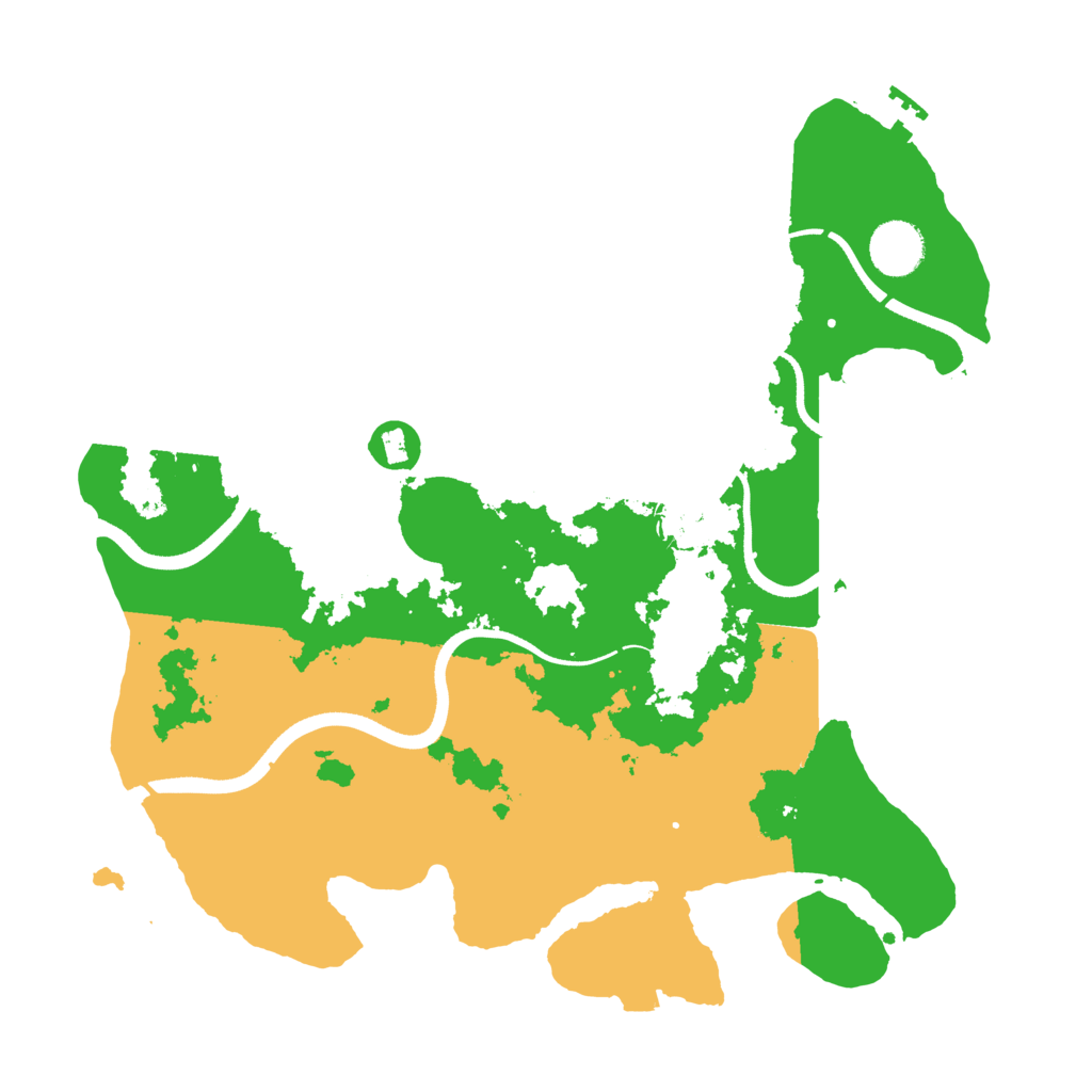 Biome Rust Map: Procedural Map, Size: 3550, Seed: 319587