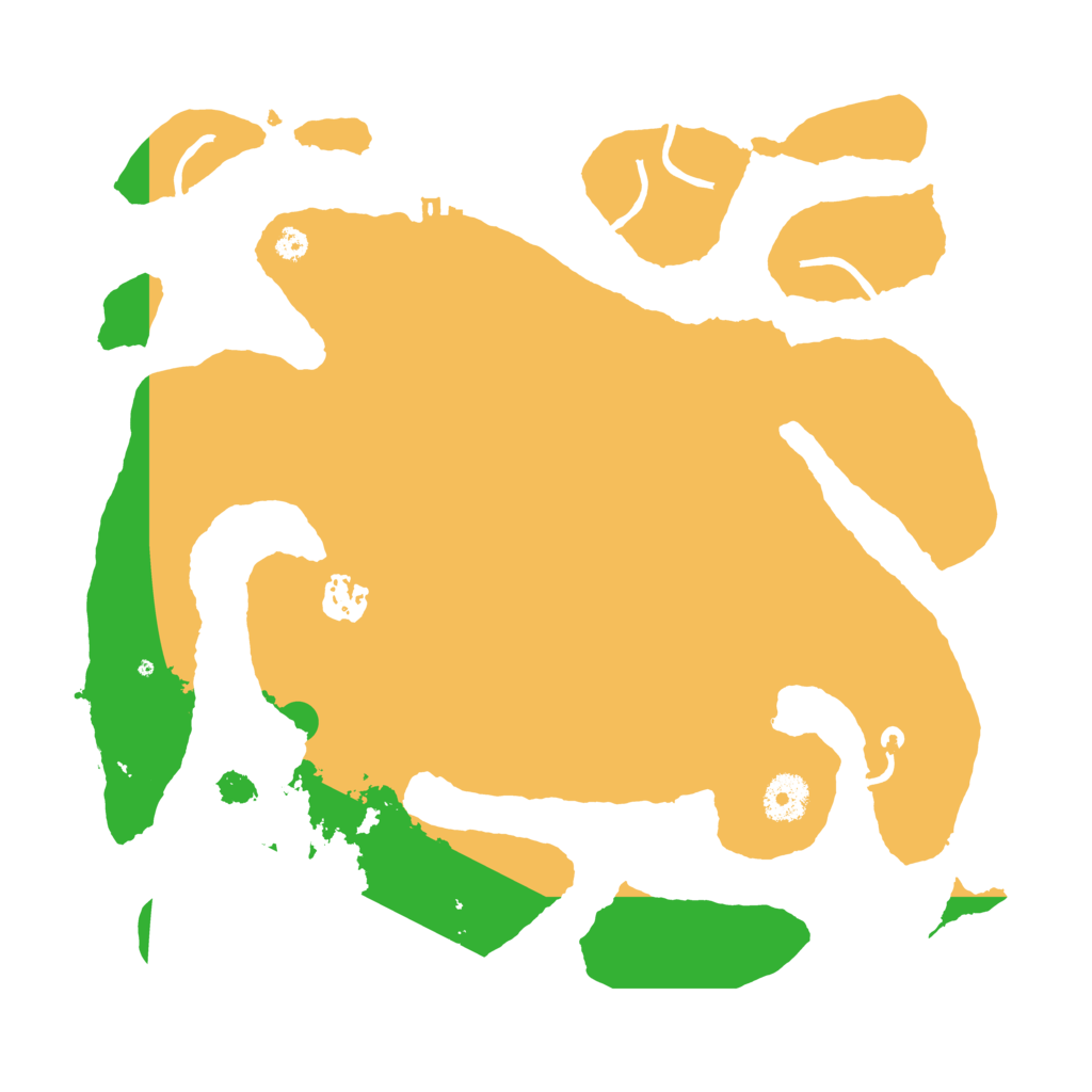 Biome Rust Map: Procedural Map, Size: 3500, Seed: 82432784