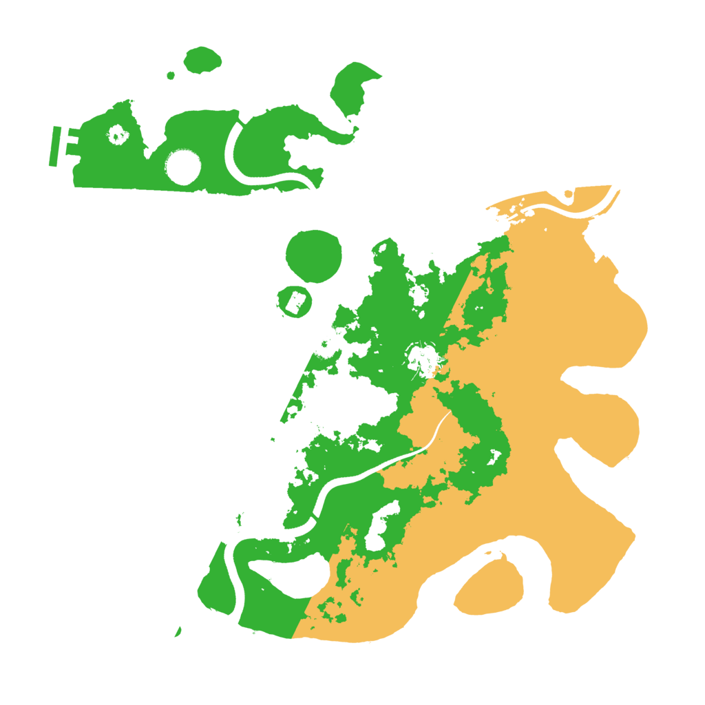 Biome Rust Map: Procedural Map, Size: 3550, Seed: 667523