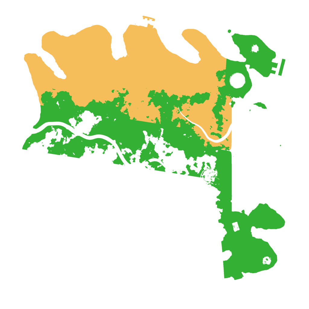 Biome Rust Map: Procedural Map, Size: 3700, Seed: 803363
