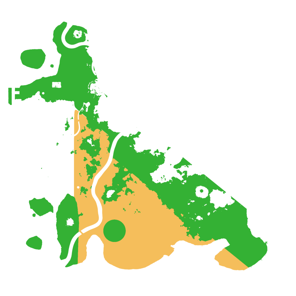 Biome Rust Map: Procedural Map, Size: 3500, Seed: 667426