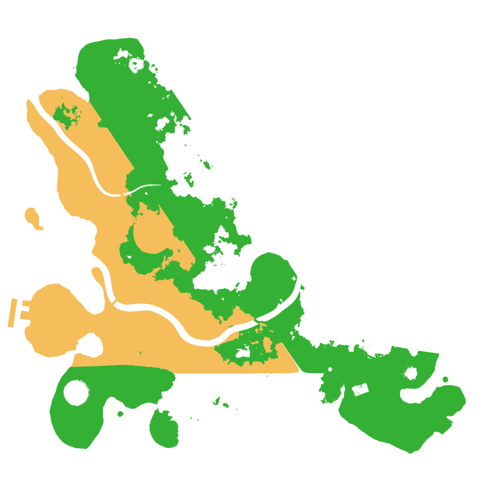 Biome Rust Map: Procedural Map, Size: 3500, Seed: 325446