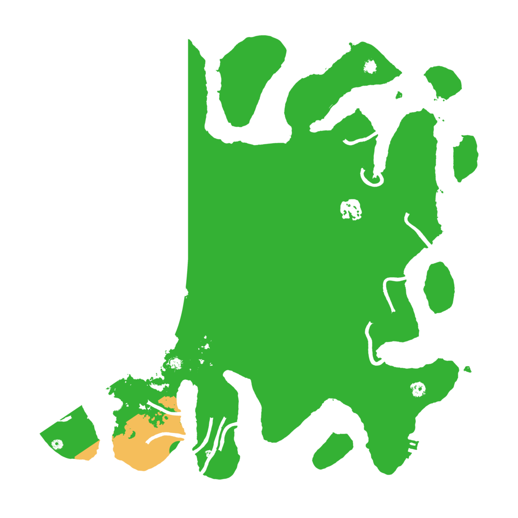 Biome Rust Map: Procedural Map, Size: 3550, Seed: 951628