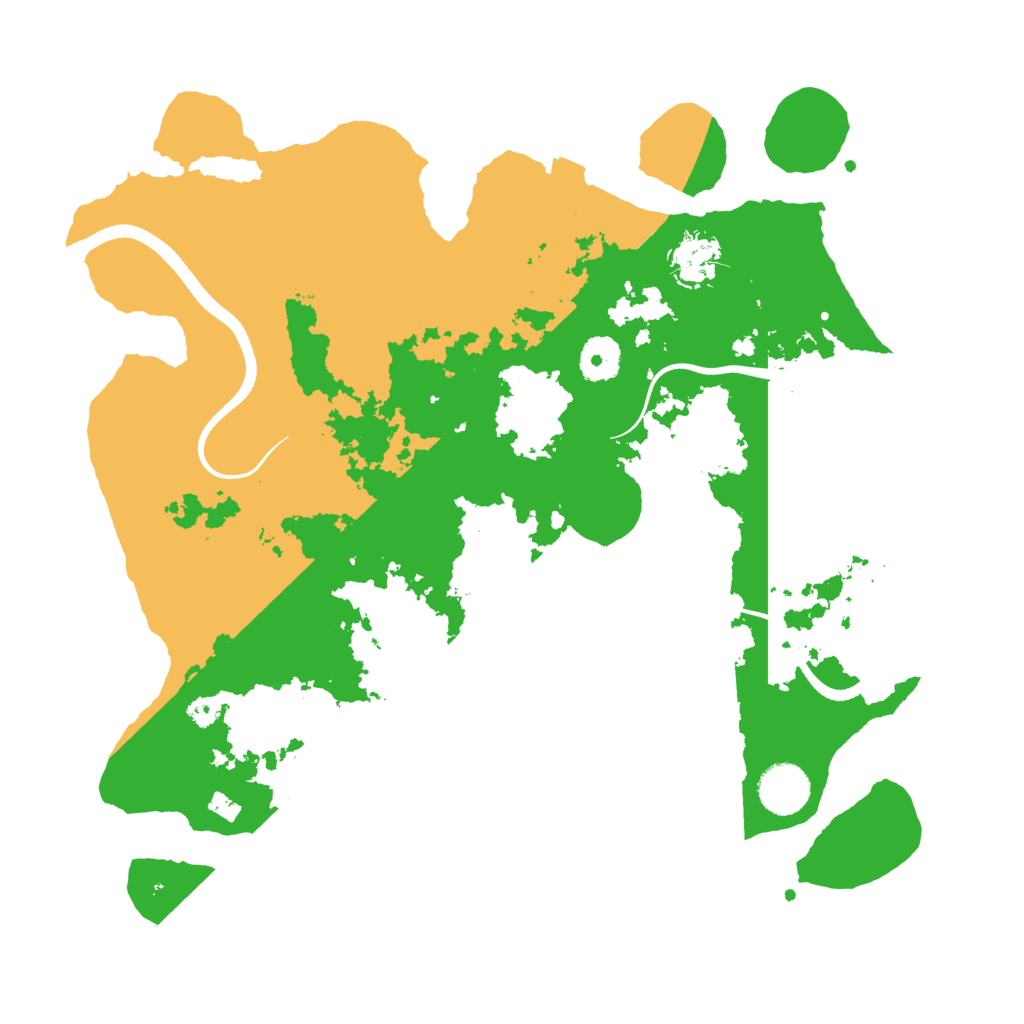 Biome Rust Map: Procedural Map, Size: 3550, Seed: 521459