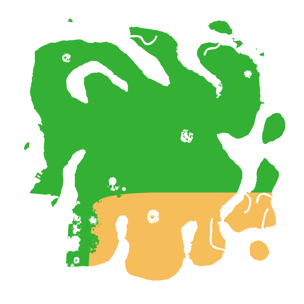 Biome Rust Map: Procedural Map, Size: 3500, Seed: 345420