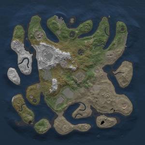 Thumbnail Rust Map: Procedural Map, Size: 3500, Seed: 1234567, 16 Monuments