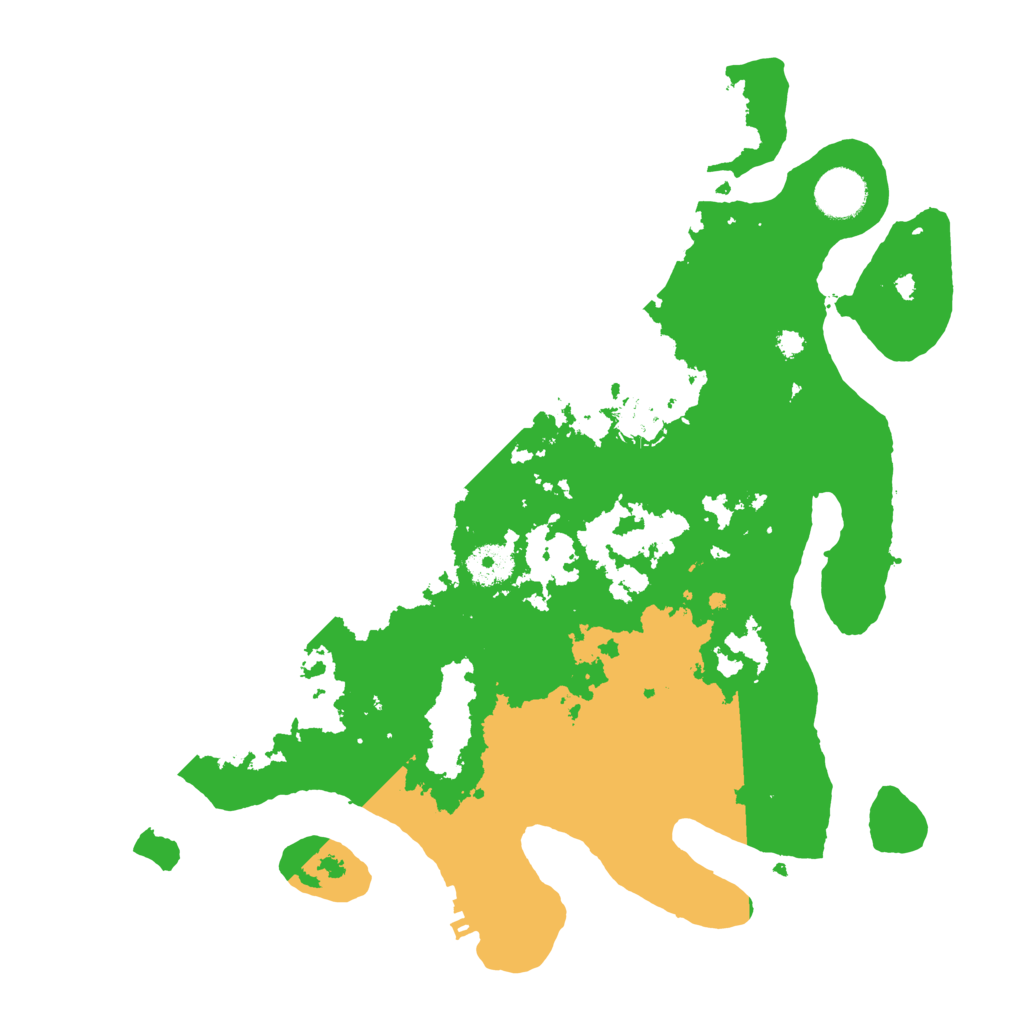 Biome Rust Map: Procedural Map, Size: 3550, Seed: 420684