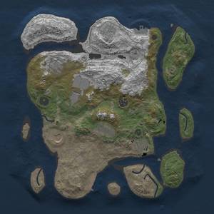 Thumbnail Rust Map: Procedural Map, Size: 3500, Seed: 5911648, 15 Monuments