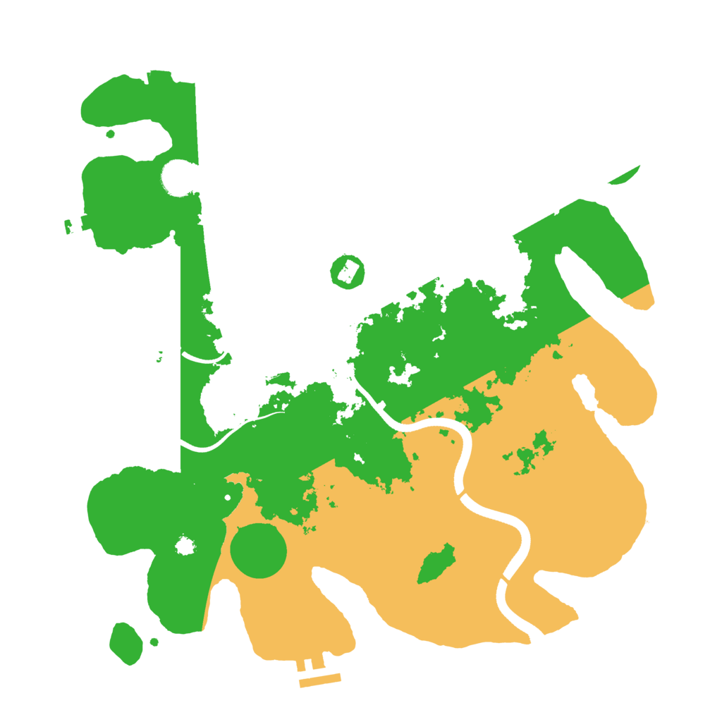 Biome Rust Map: Procedural Map, Size: 3500, Seed: 4809767