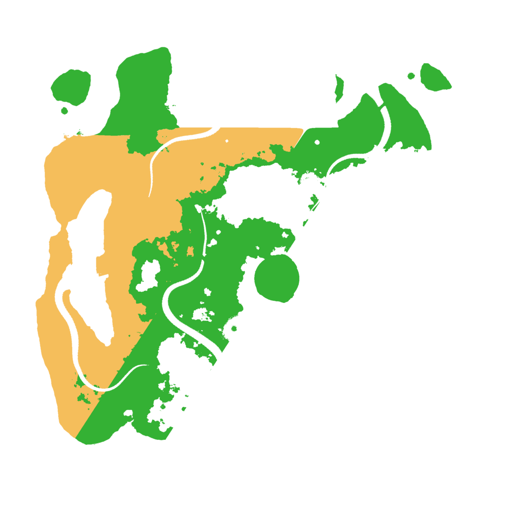 Biome Rust Map: Procedural Map, Size: 3000, Seed: 369215