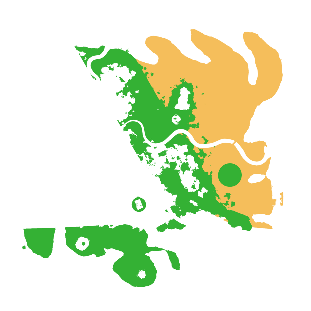 Biome Rust Map: Procedural Map, Size: 3500, Seed: 82943