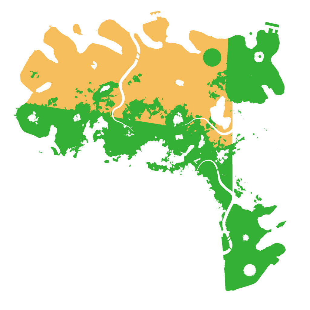 Biome Rust Map: Procedural Map, Size: 4500, Seed: 5543862
