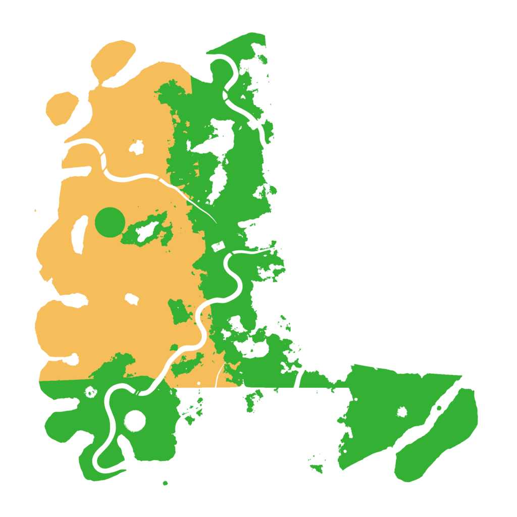 Biome Rust Map: Procedural Map, Size: 4500, Seed: 658445